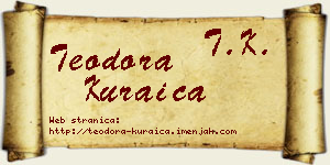Teodora Kuraica vizit kartica